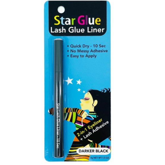 STAR GLUE LASH GLUE LINERS (CLEAR & BLACK) SET OF 2 - Picture 2 of 4